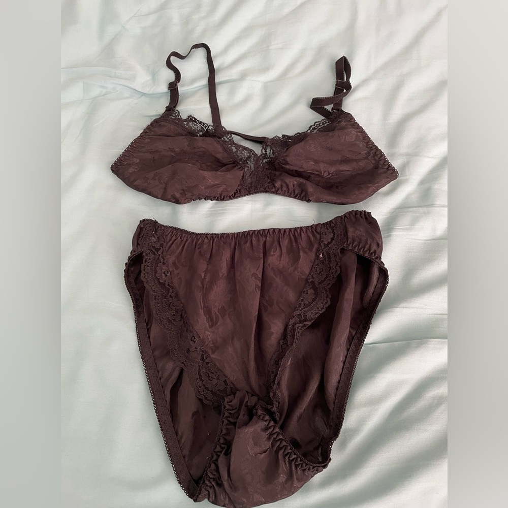 Victoria’s Secret Gold Crown Bra and Panty
